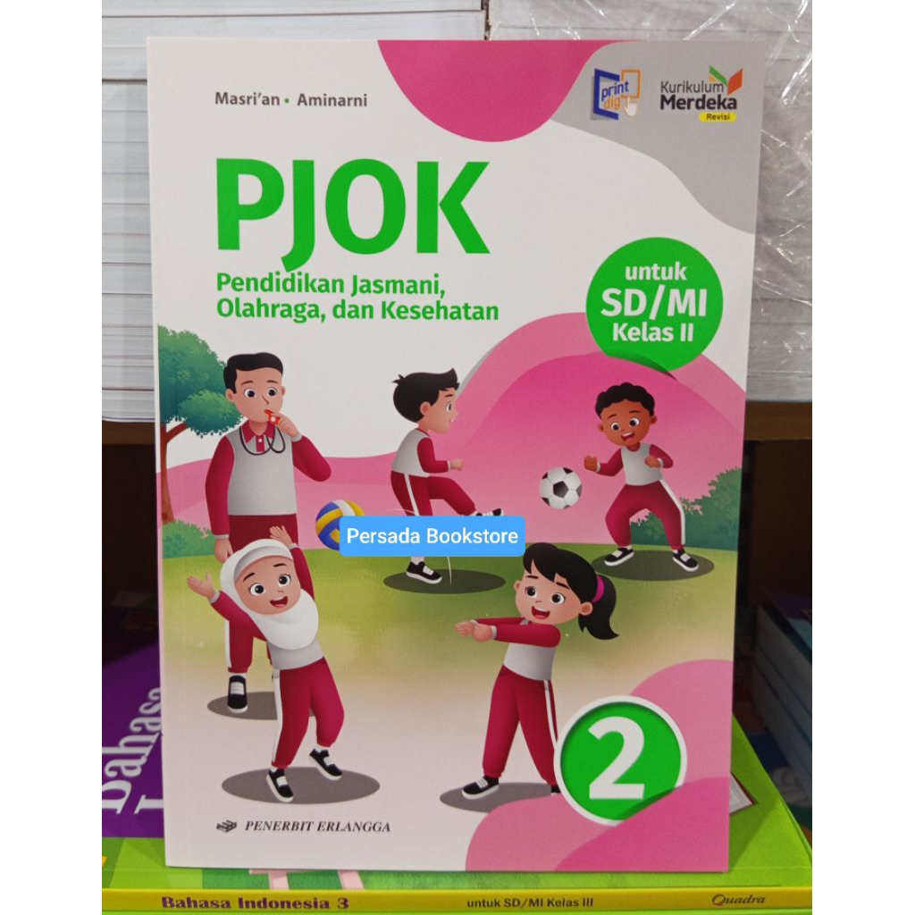 Buku PJOK Kelas 2 SD Kurikulum Merdeka Erlangga Revisi
