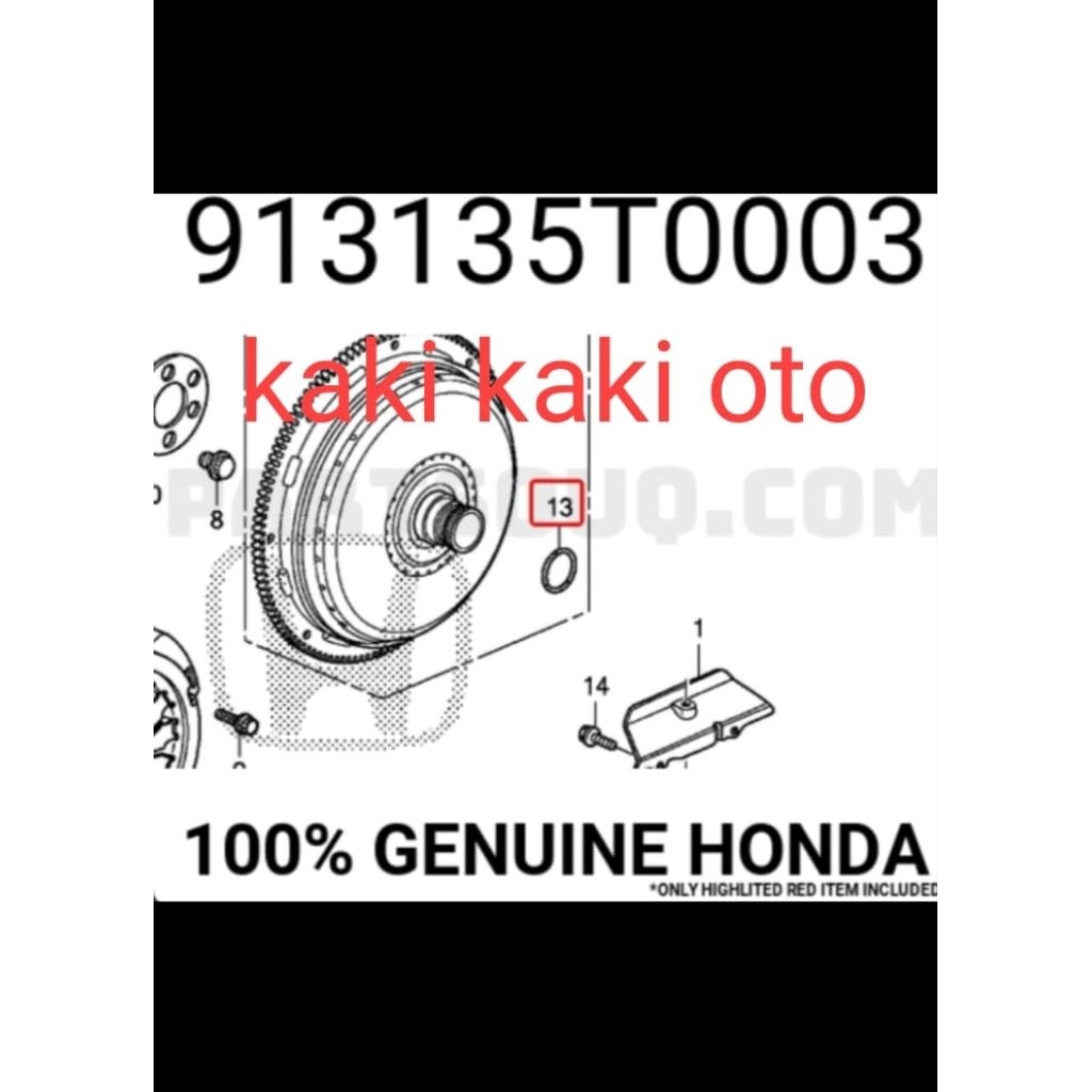 Seal oring converter torque torsi kopling seal oring seal bolu transmisi matic bolu matic brv city g