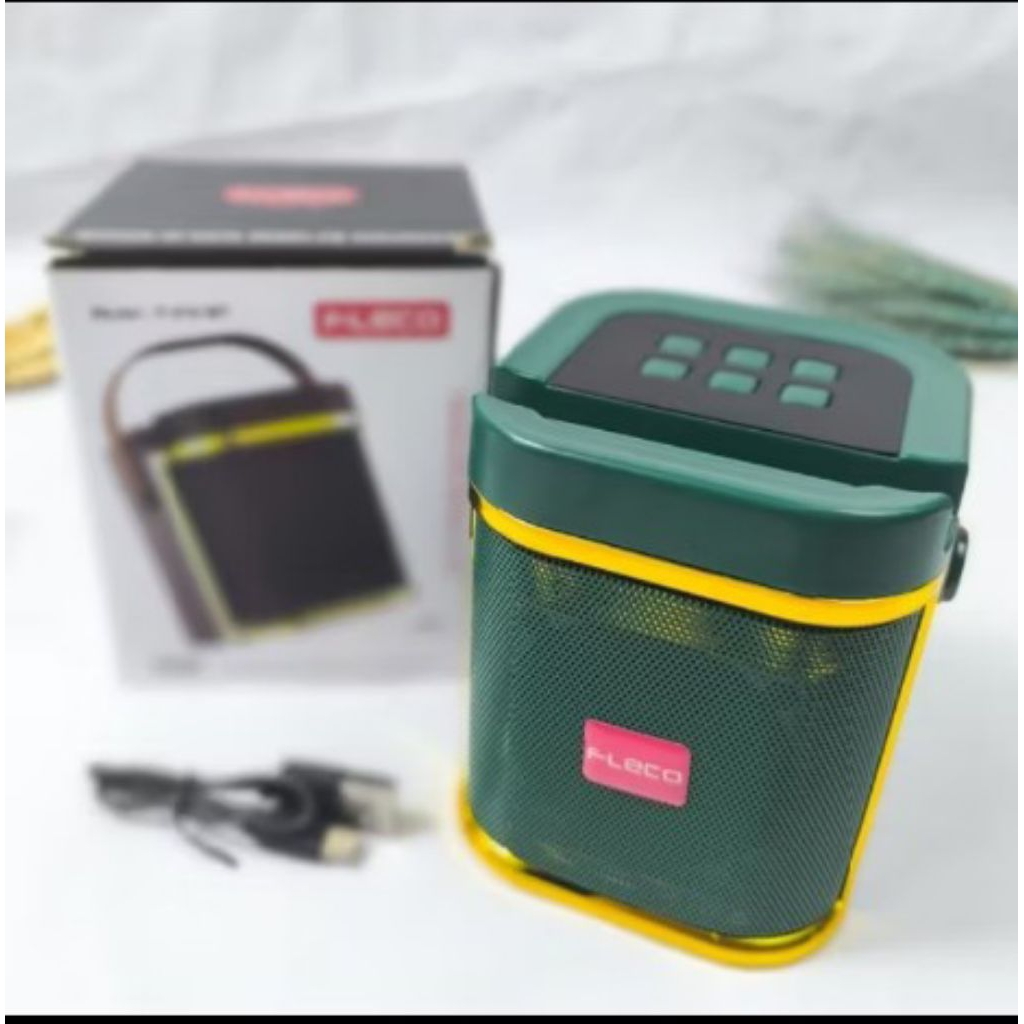 Speaker Bluetooth Portable Fleco F-410 MT Super Bass 15Watt 5jam Durability Nonstop 1800mAh