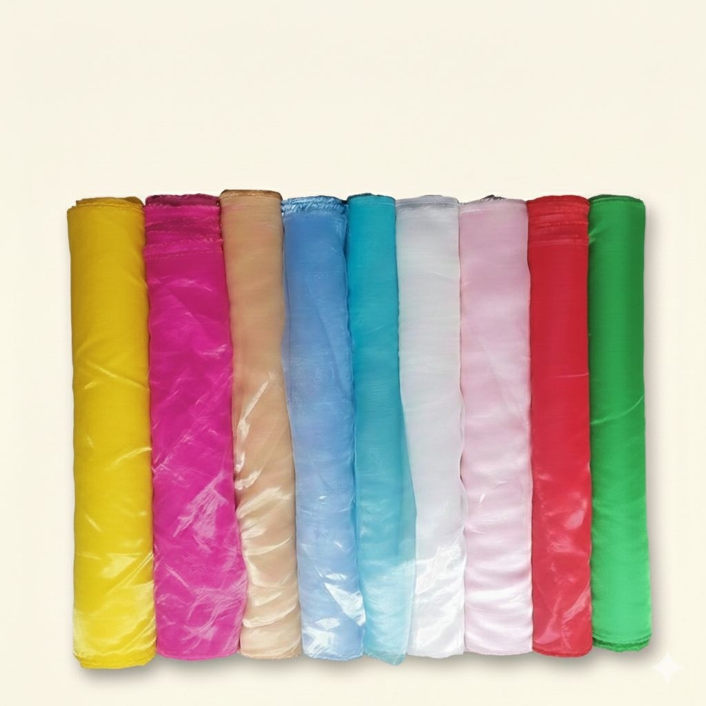 ORGANDI/ GELAS GELAS KACA / Organdi |Organdi Premium | Kain Organdi Dress Kebaya | Transparan Elegan