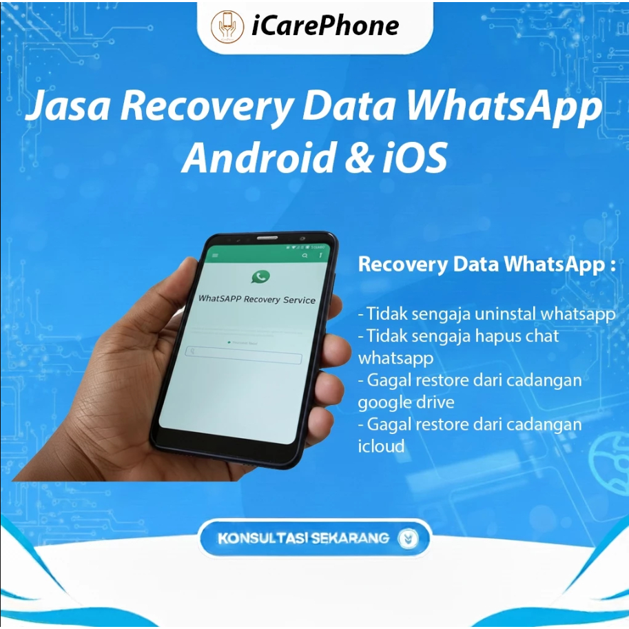 Jasa Recovery Data WhatsApp Profesional (Android & iOS) – Kembalikan Chat, Foto, & Video yang Hilang