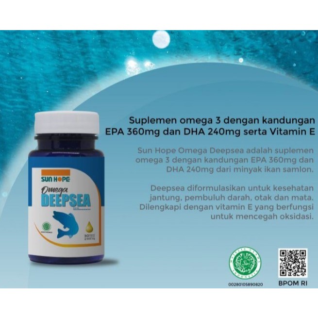 Original SunHope Omega Deep Sea 30 Softgel EPA DHA