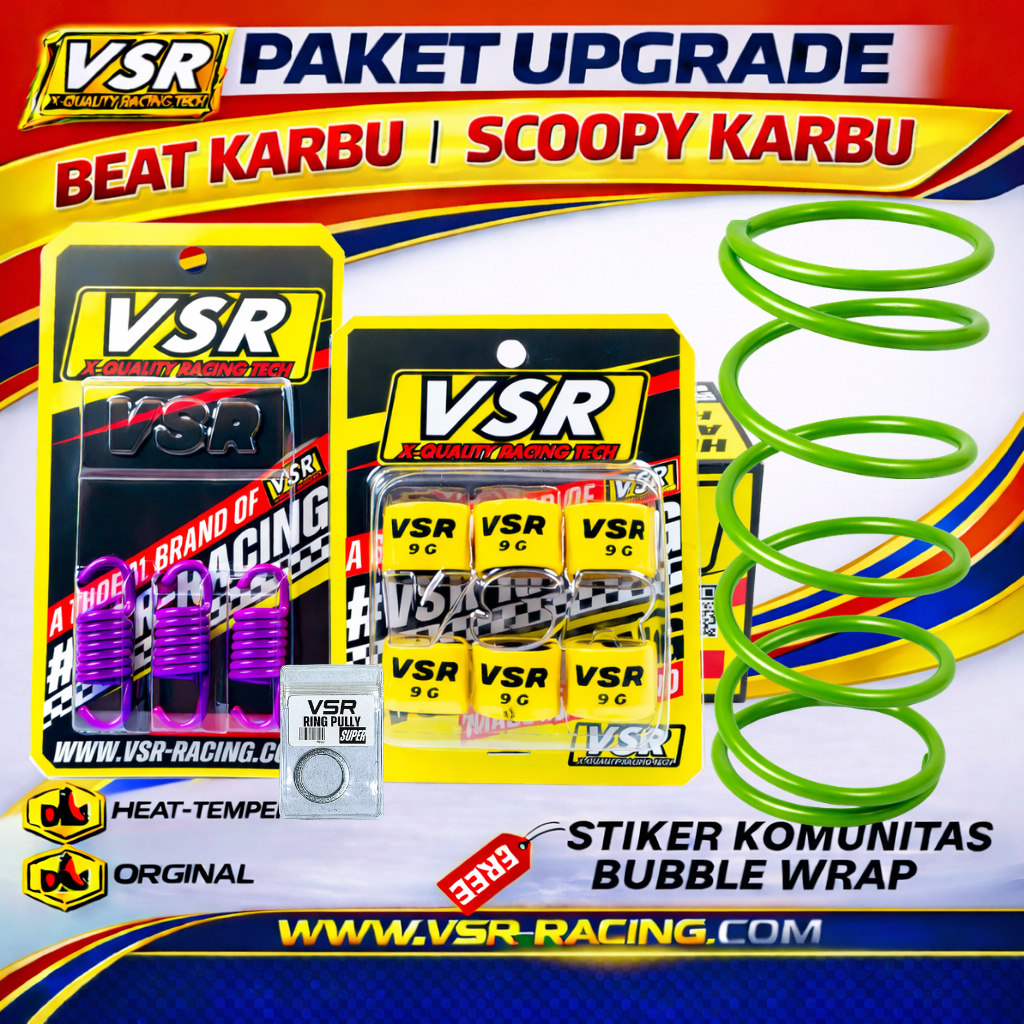 Paket Upgrade CVT Beat Karbu Scoopy Karbu VSR RACING