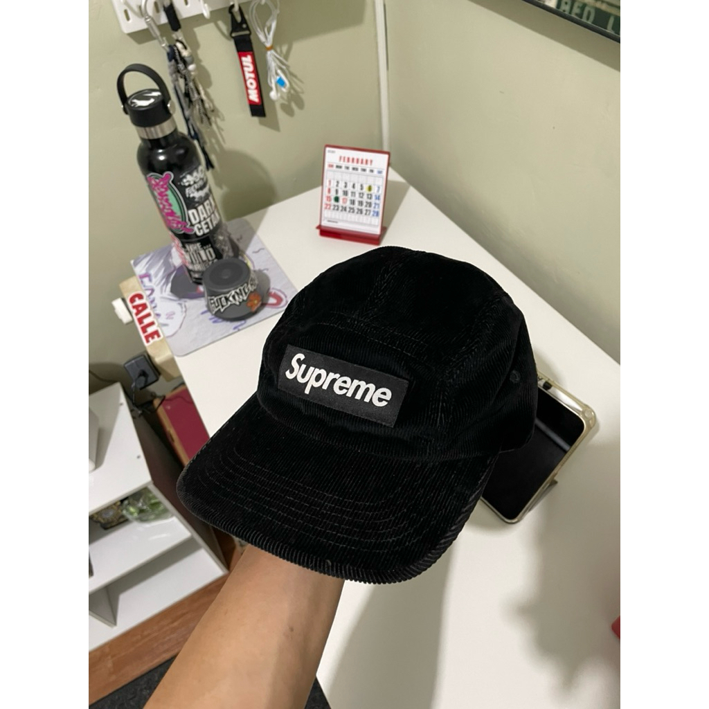 supreme corduroy camp cap