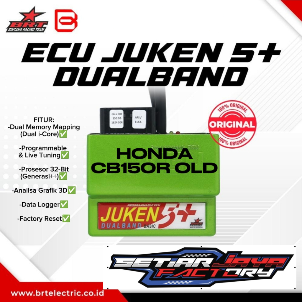 ECU JUKEN BRT 5 PLUS PLUS CB150R OLD KODE ECU K15 DUALBAND ORIGINAL BRT