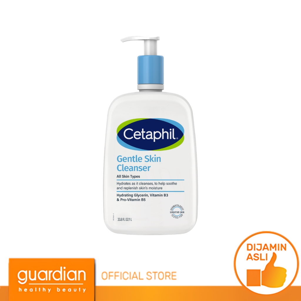 Cetaphil Gentle Skin Cleanser 236 ml, 473 ml, 1000 ml - Sabun Pembersih Muka untuk Skin Care Cocok U