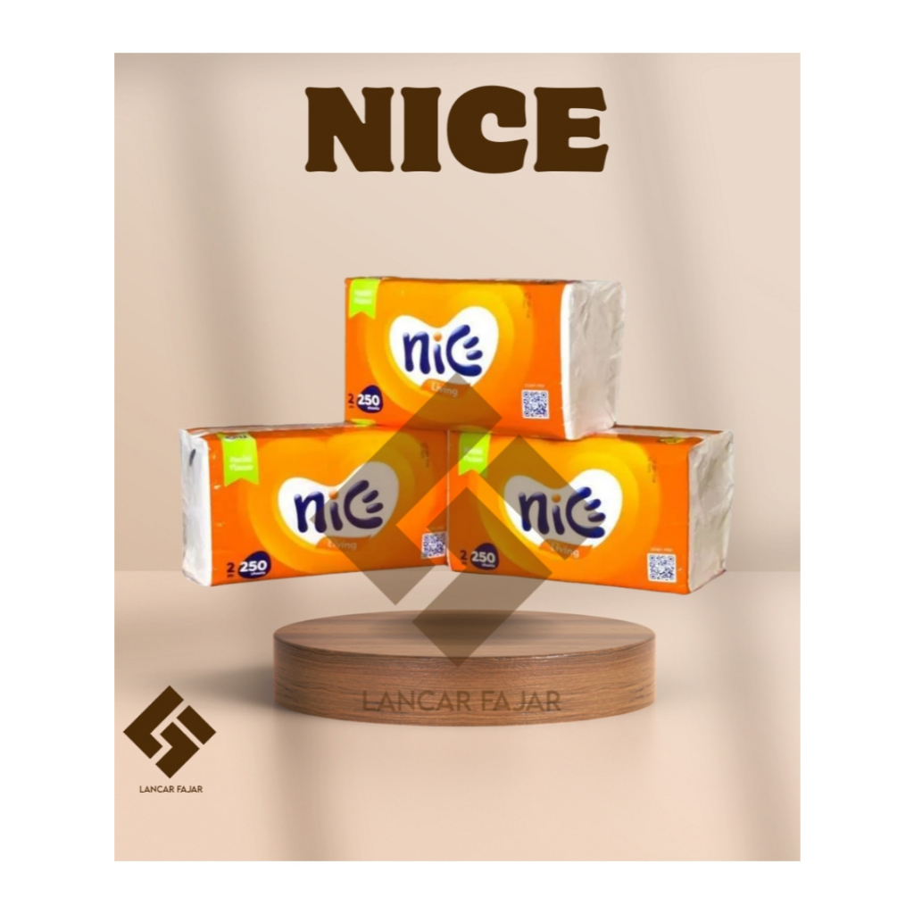 [LF] tissue nice living 180sheets 2ply / Tisu Nice 180 sheet / 360 helai 2 ply Facial Tissue / Tissu