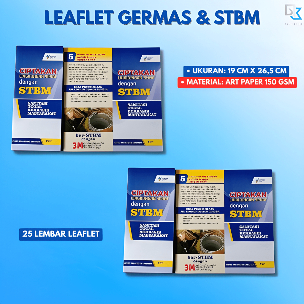 Leaflet Tema Lengkap Promosi Kesehatan | GERMAS & STBM | Brosur Edukasi Kesehatan