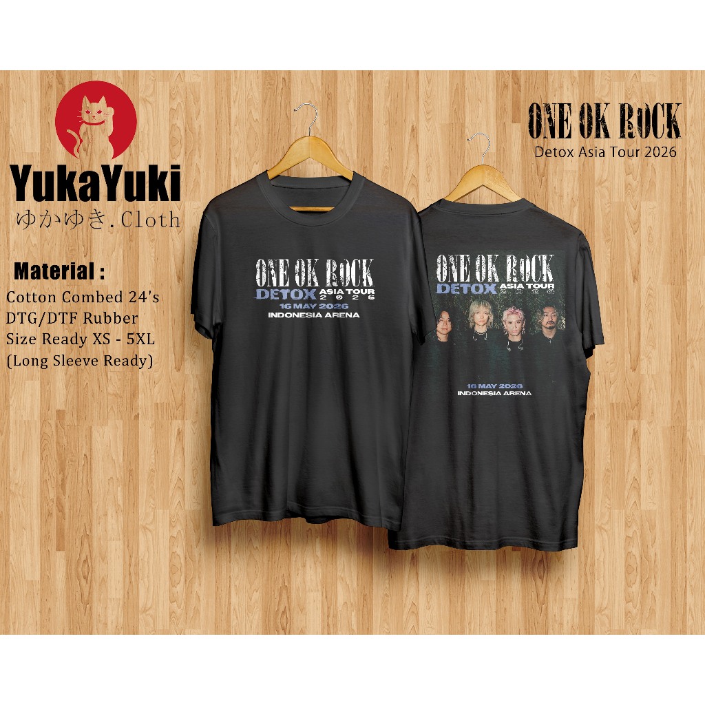 Kaos One Ok Rock - Detox Tour Asia 2026