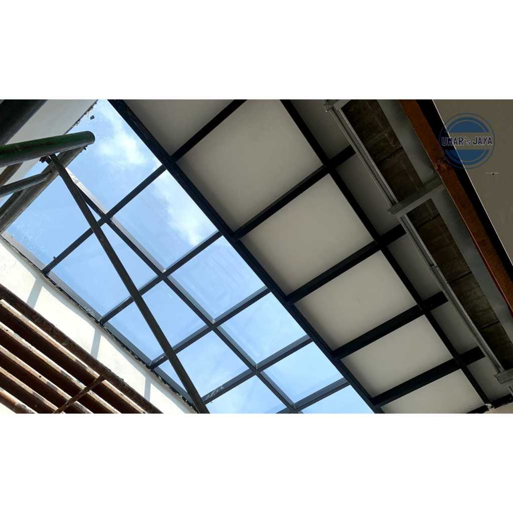 Kanopi Rangka Besi Solarflat dan GRC