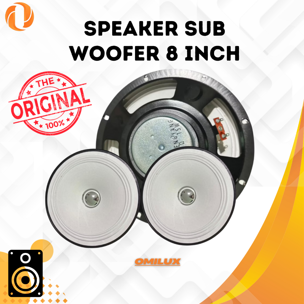 SPEAKER 8 INCH, 6,5 inch & 5 Inch 3,2 Ohm SUB WOFFER SPEAKER FULL MUSIC BASS ORIGINAL