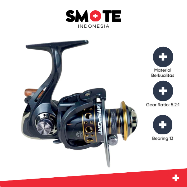 GHOTDA Reel Pancing Spinning 5.2:1 Ball Bearing 13 - BK4000 | SMOTE