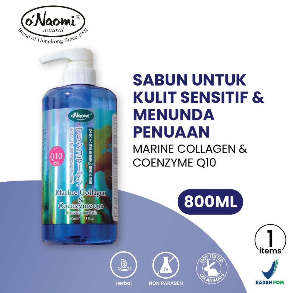 O'NAOMI Sabun Mandi Marine Collagen Coenzyme Q10 Melembapkan Anti Aging 800ml