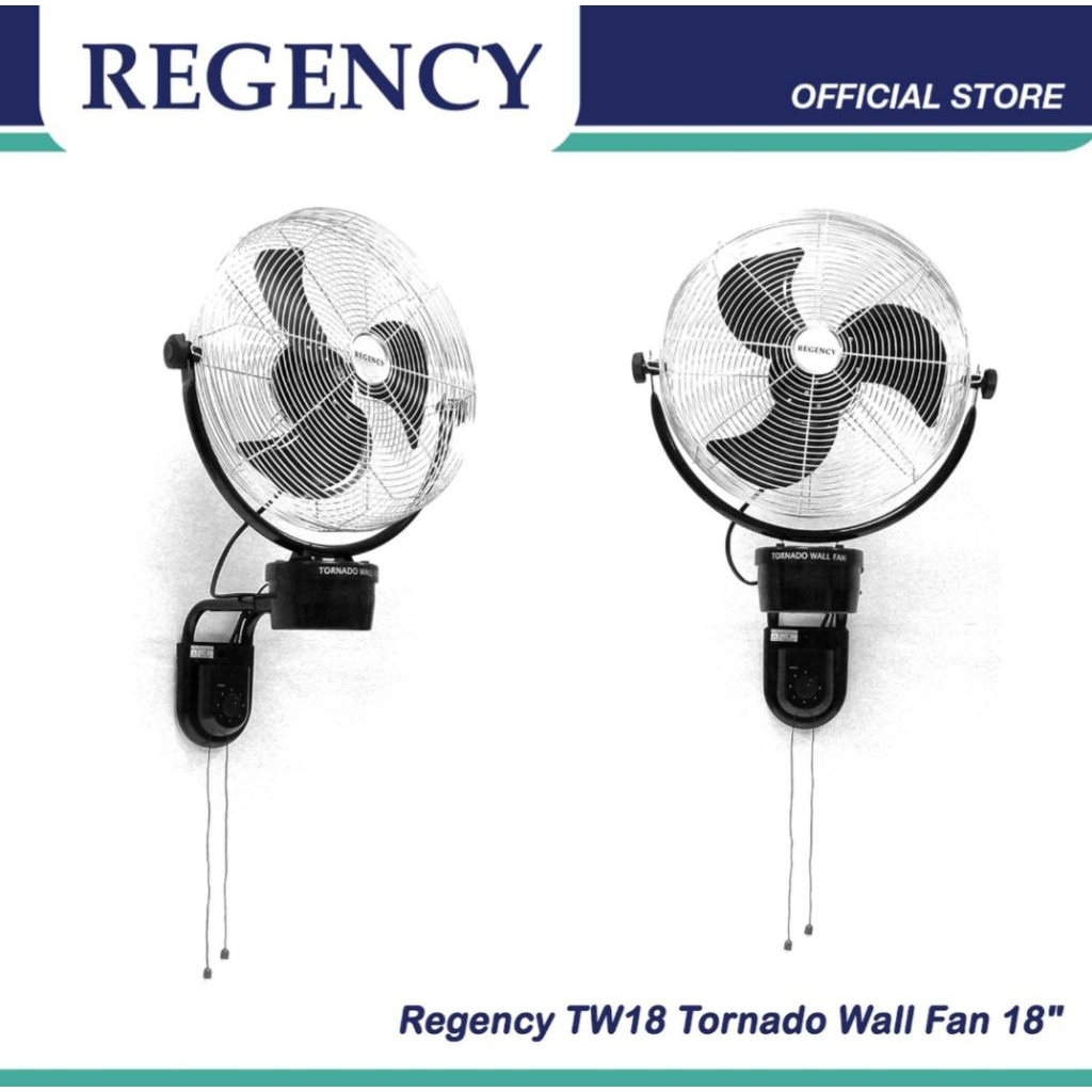 KIPAS ANGIN REGENCY 18 INCH TW18 TORNADO WALL FAN 18INCH KIPAS REGENCY