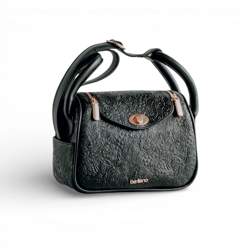 Dakota Bag | Gold shiny | Tas Kulit wanita | Berliano Bag I Slingbag wanita