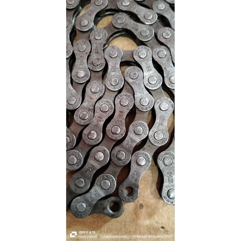 Sprocket dan rantai shimano 8speed