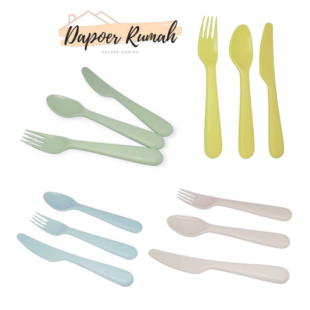 Sendok garpu Bayi Set  Ikea Kalas ( 3 in 1 ) / baby set