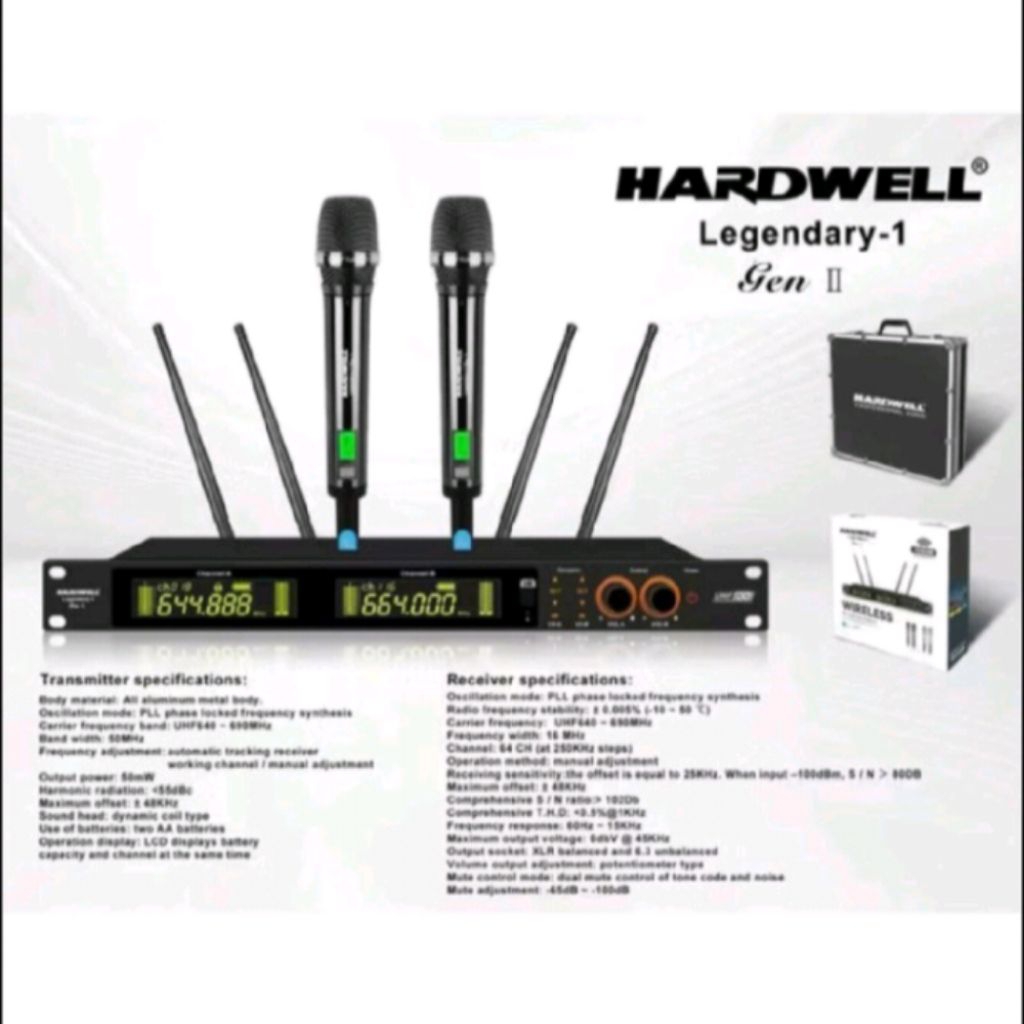 Mic Wireless Hardwell LEGENDARY 1 Free Hardcase
