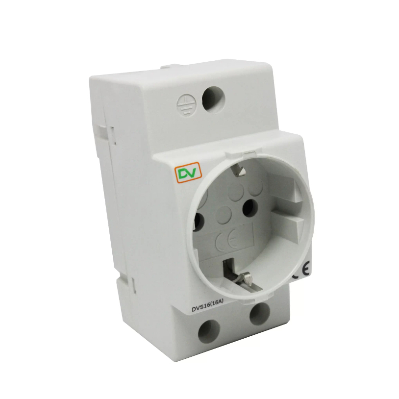 DIN RAIL SOCKET SCHUKO 16A DV DVS16