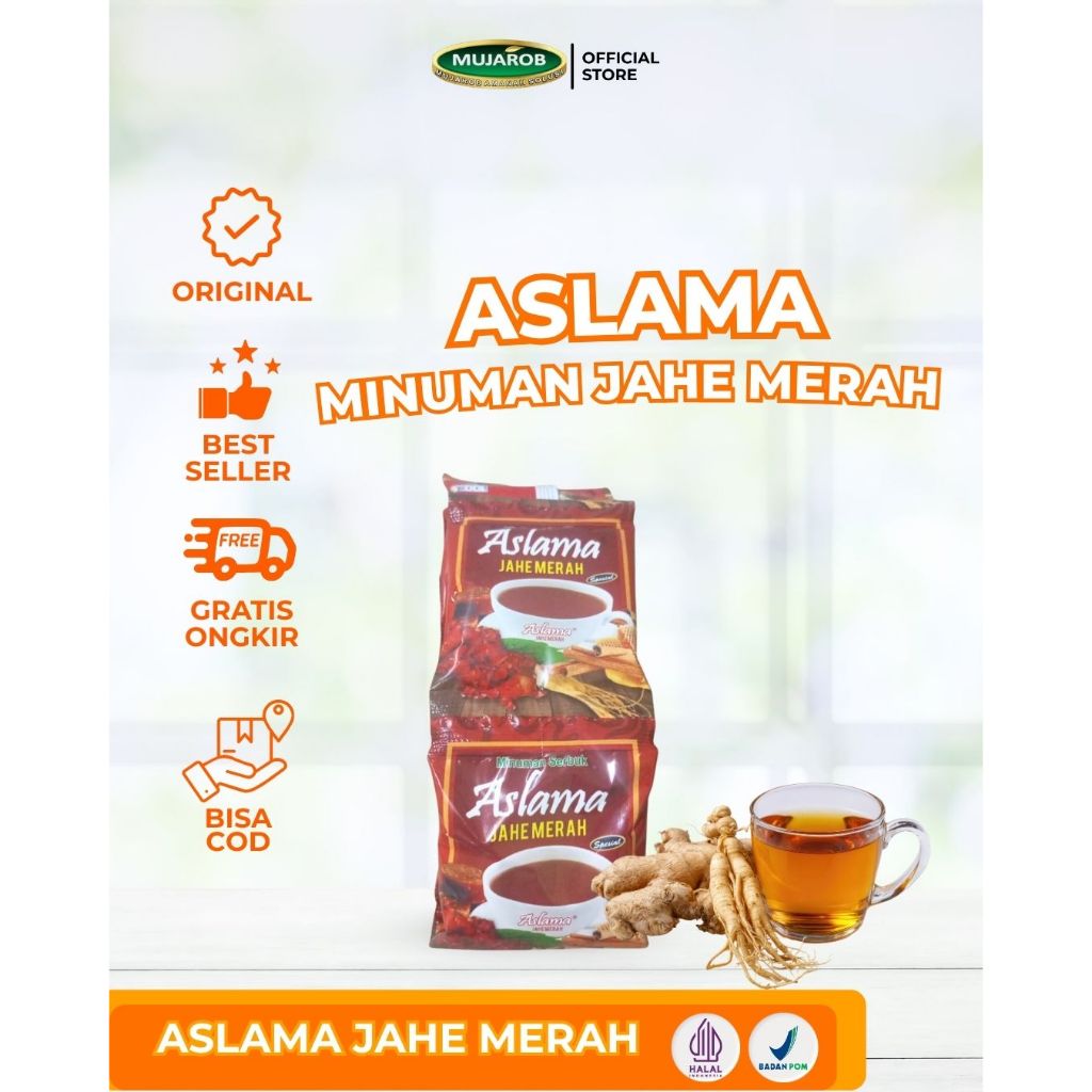 Minuman Serbuk Jahe Merah Aslama 1 renceng