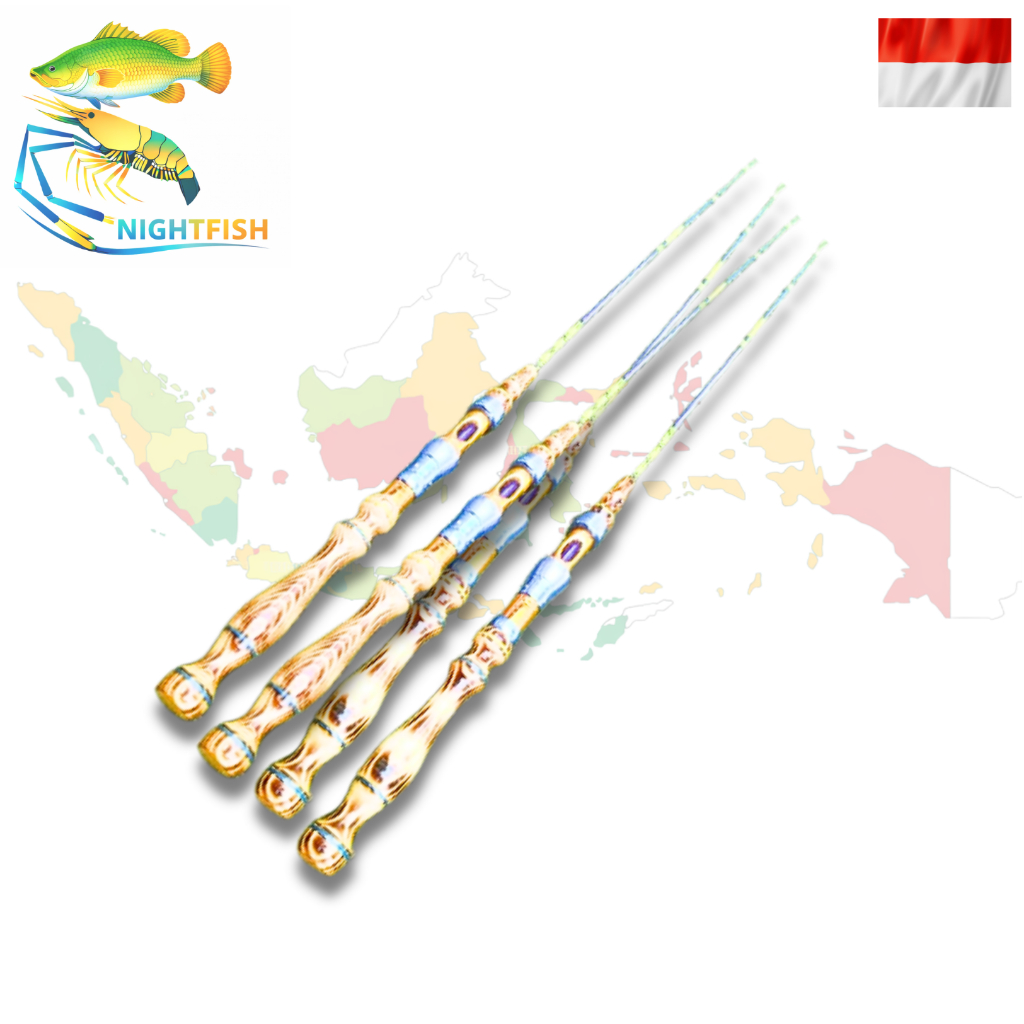 pancing udang/ikan 120 cm, gagang jati belanda salai