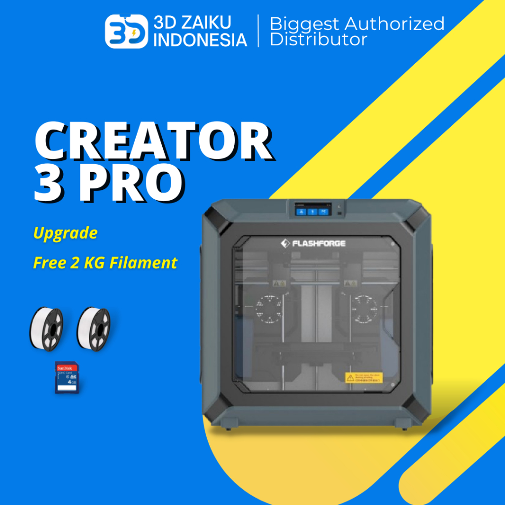 3D Printer Flashforge Creator 3 PRO IDEX Independent Dual Extrusion