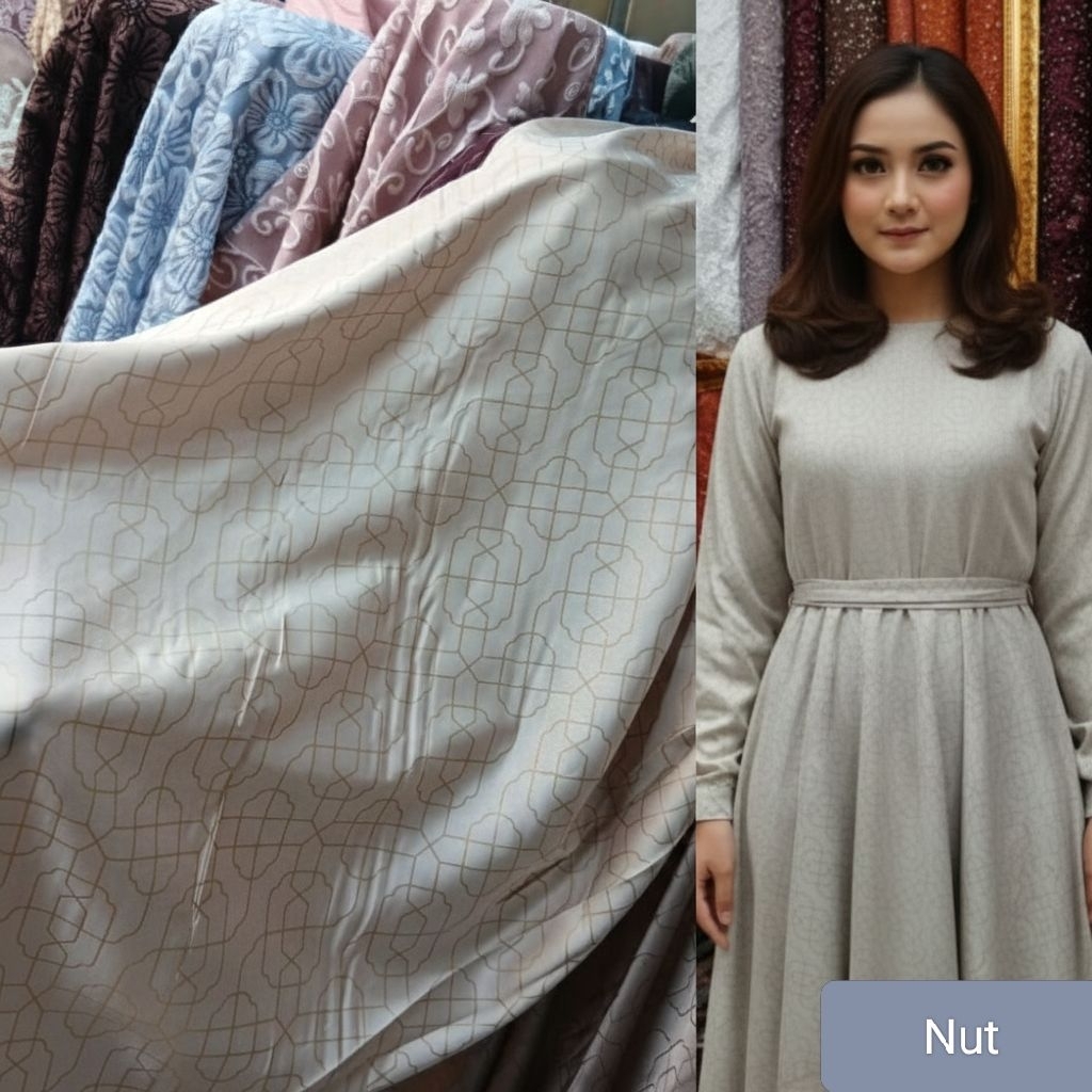 Kain  bahan Armani jaguard silk  halus/ kain Armani jaguard silk Original premium  import