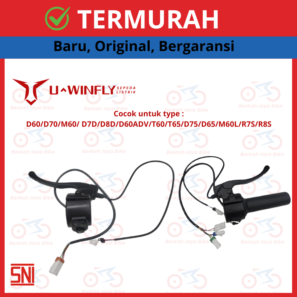 Handel Gas Sepeda Listrik ORIGINAL Uwinfly D60/D70/M60/ D7D/D8D/D60ADV/T60/T65/D75/D65/M60L/R7S/R8S/