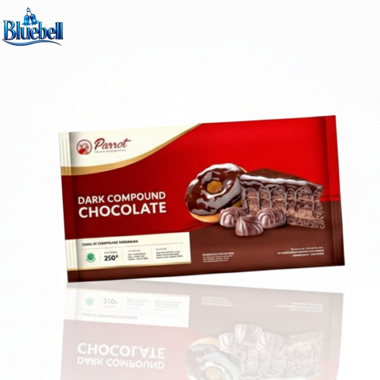 Parrot Dark Chocolate Compound 250g Coklat Hitam DCC