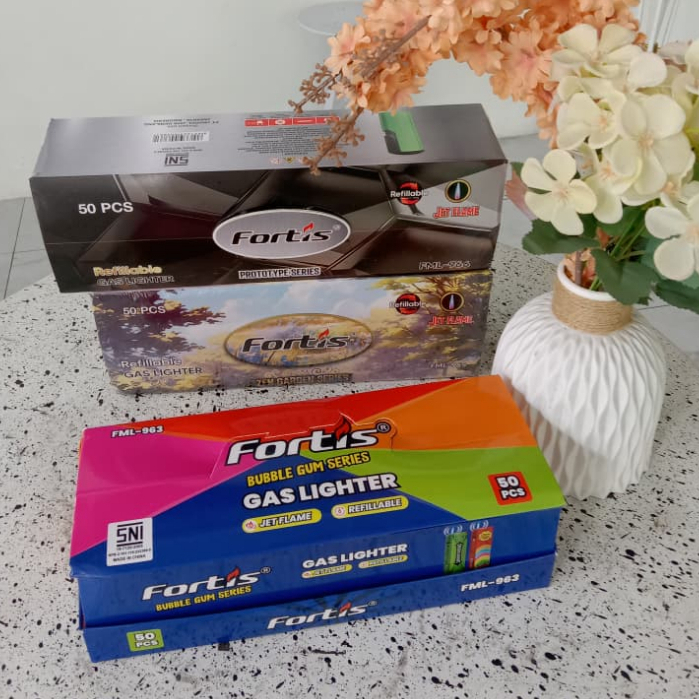 M2000 X FORTIS KOREK API BARA FML-963 BUBBLE GUM /  FML-965 SAKURA / FML-966 ORIGINAL - BISA COD- SI