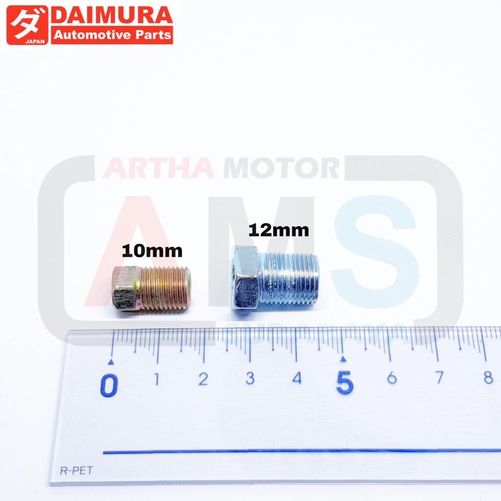 Nepel Sambungan Pipa Selang Rem Kunci 10 12 10mm 12mm ID 5mm 6mm