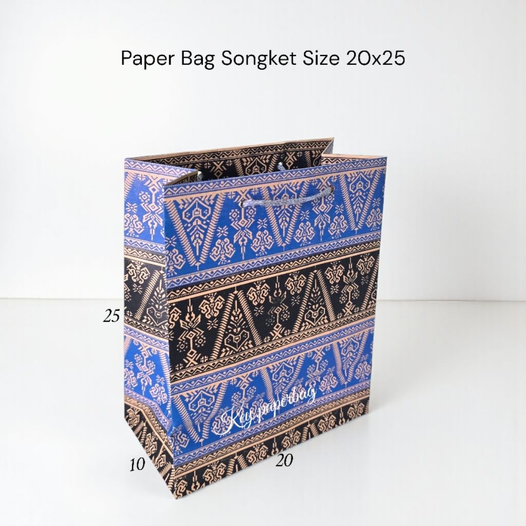 Paper Bag Motif Batik Uk 20x25 / Tas Kertas Hajatan