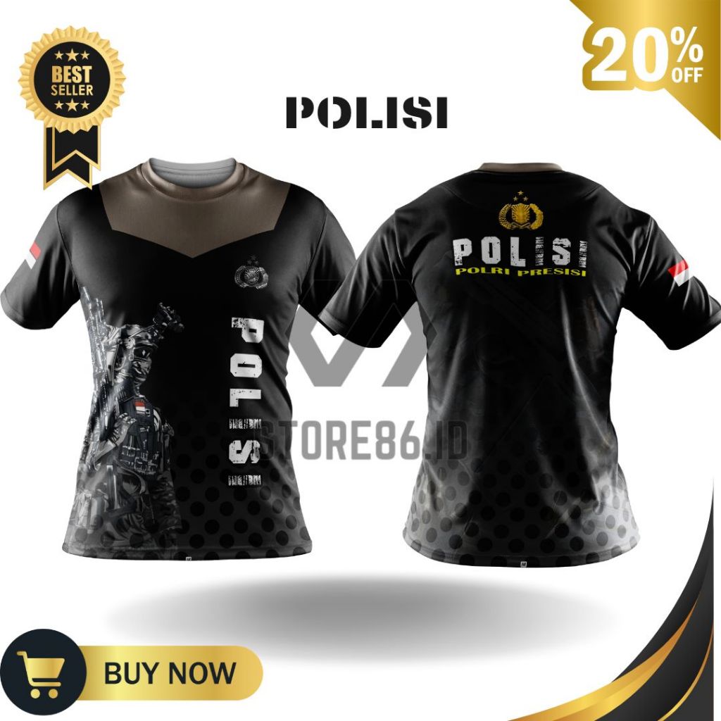 JERSEY POLISI FULLPRINT SUBLIME / KAOS POLISI DRIFIT / JERSEY POLISI  / FULL PRINTING