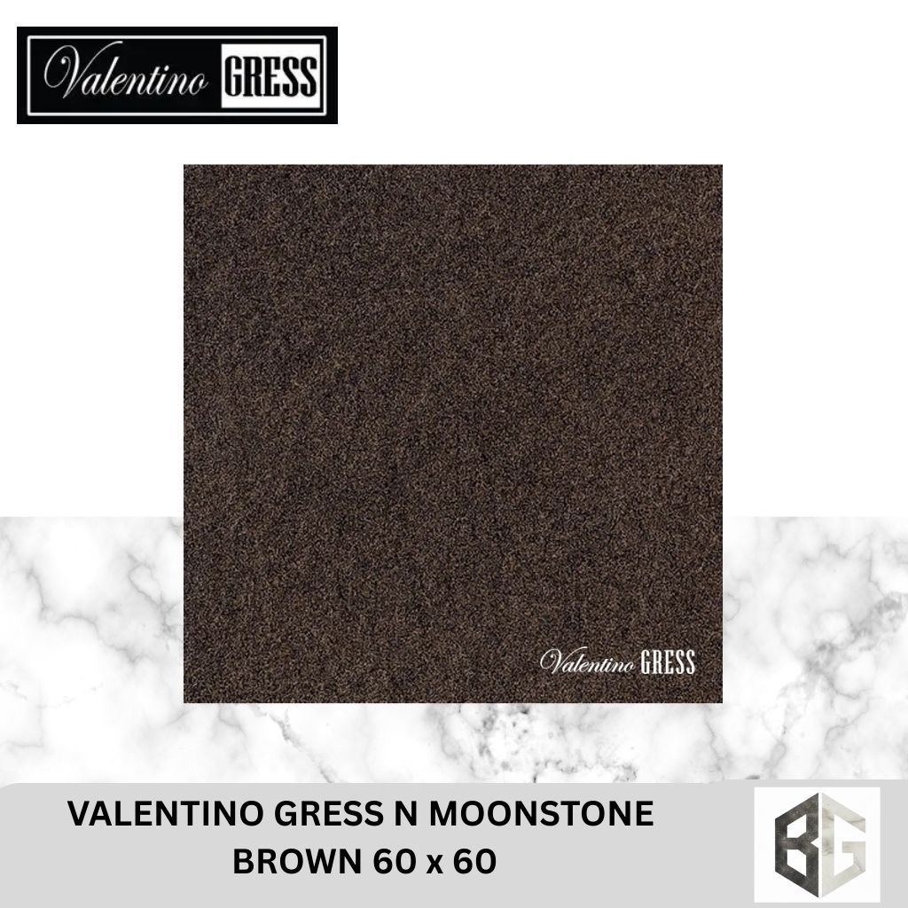 Valentino Gress N Moonstone Brown 60x60 | Granit Lantai 60x60 Coklat Matt