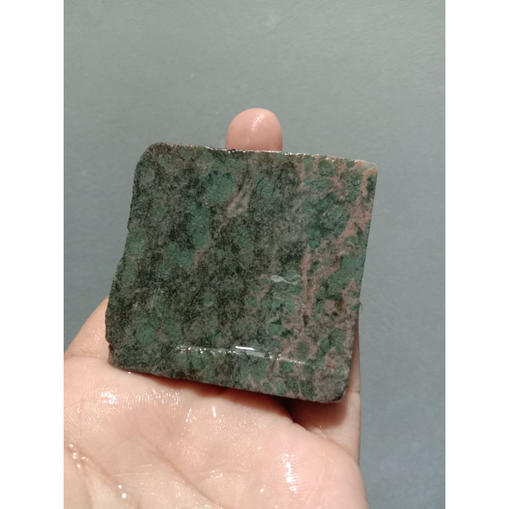Rough Bahan Giok Jadeite Jade Nabire Papua Totol Coklat
