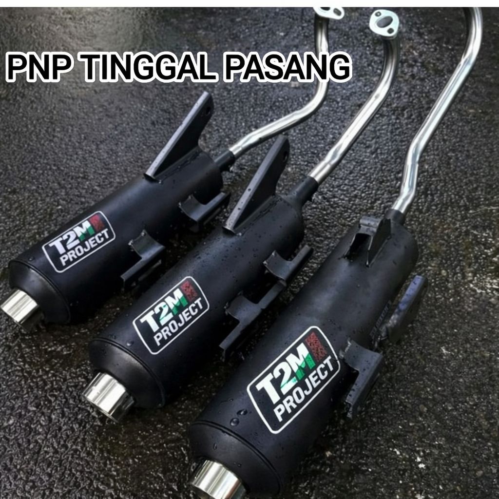 Terlaris knalpot standar racing TZM PROJECT fullset bass adem; Genio, scoopy 2010-2020, scoopy 2021-