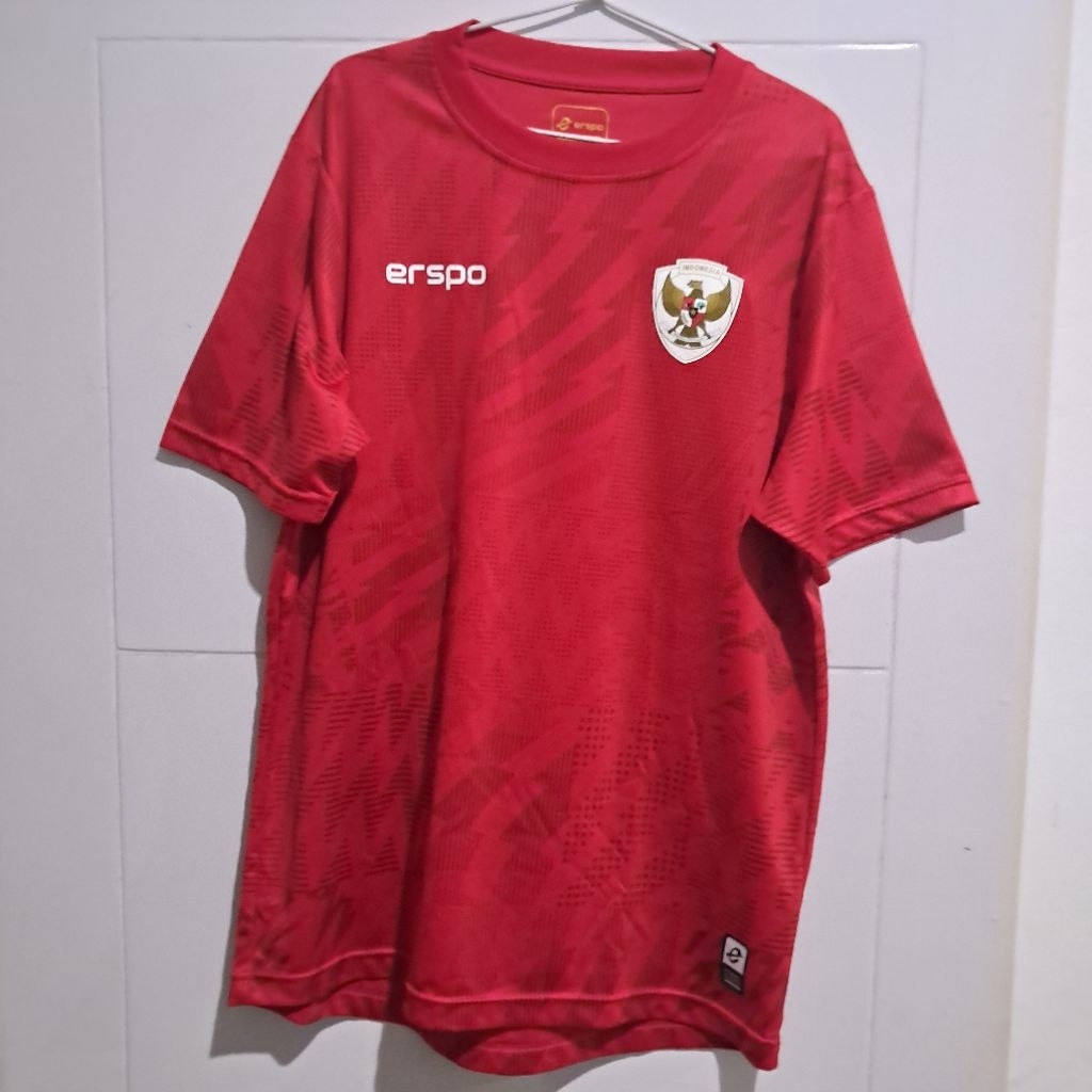 PRELOVED 5X PAKAI : Jersey Erspo* timnas Indonesia garuda running lari futsal gym sepakbola original