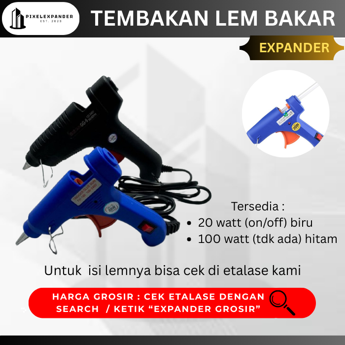 Lem Tembak Hot Melt Glue Gun 20watt 100watt