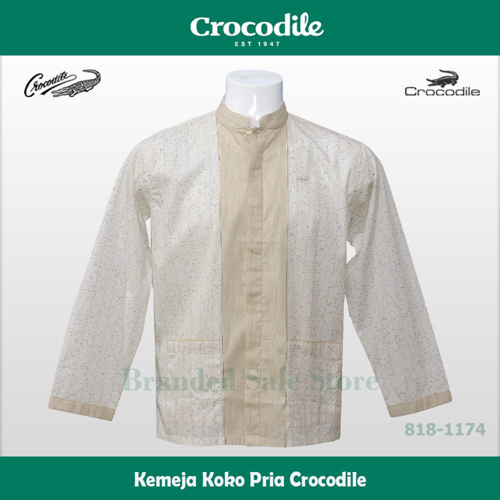 Baju Koko Crocodile / Kemeja Muslim Pria Modern Lengan Panjang Crocodile 818-1174-01