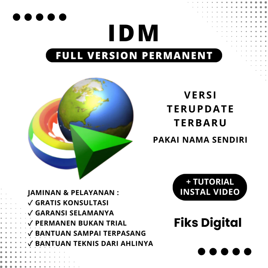 IDM Terbaru Full Version Permanen Nama Sendiri - Internet Download Manager Lifetime Anti Fake Win