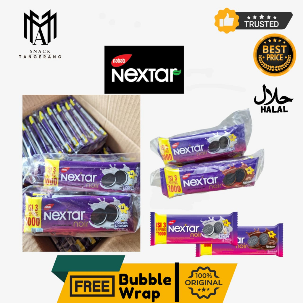 Nabati Nextar Noir Richoco Cookies n Cream 1 Renceng isi 10 Pcs @18 Gr