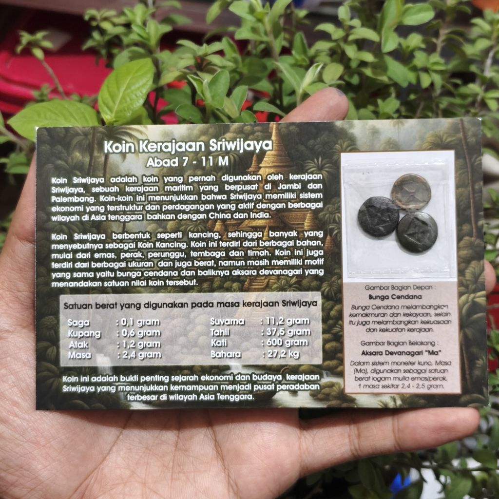 Set Koin Kerajaan Sriwijaya Perak, Timah, Perunggu SR01