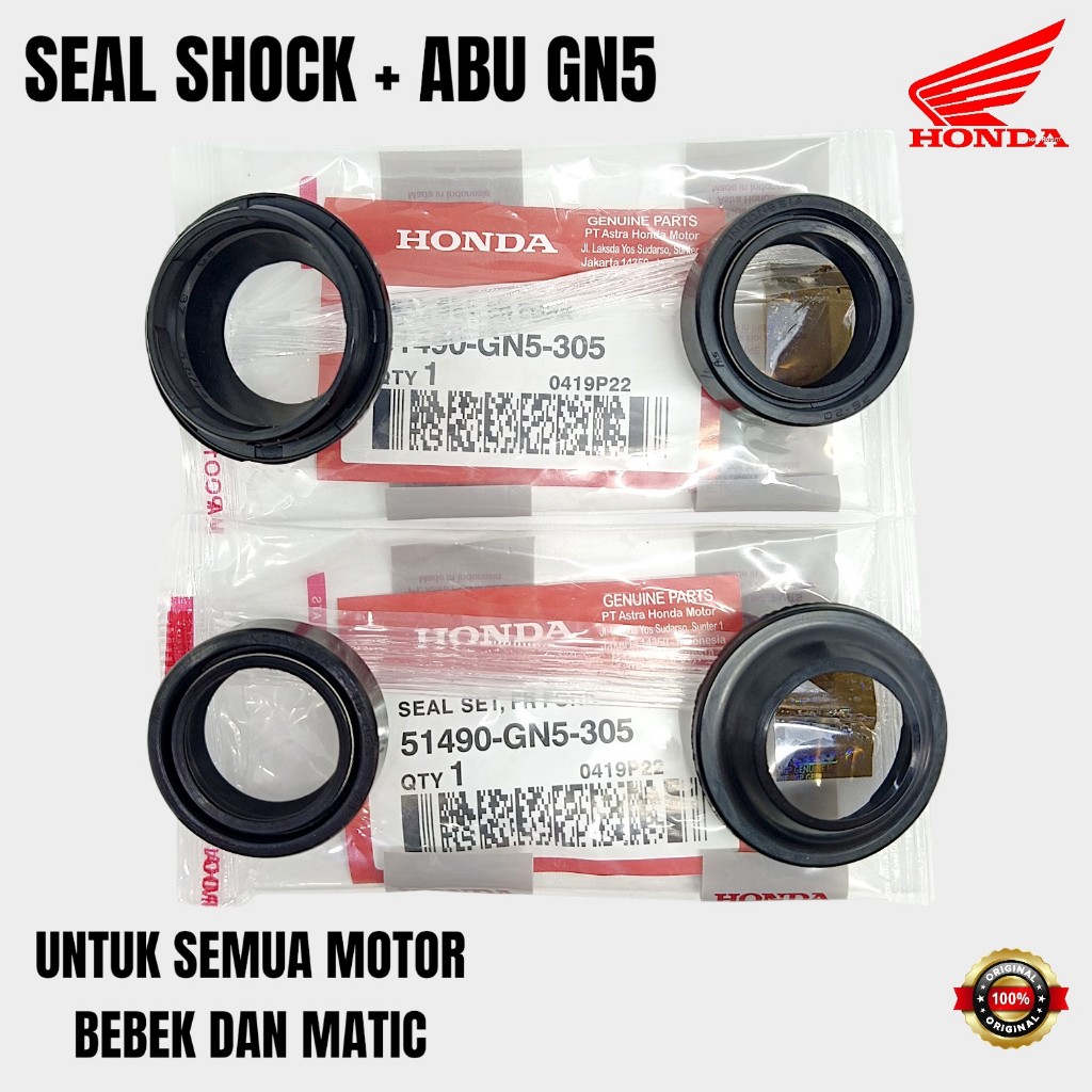 Seal Shock Depan Honda Beat Grand Supra Karisma Original Seal + Abu Shock Honda Supra Seal Shock GN5