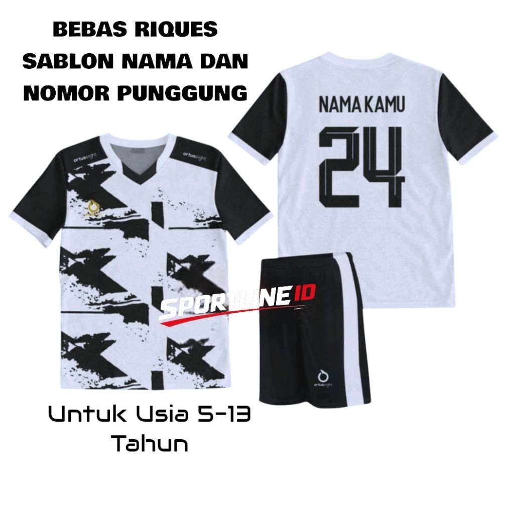 Kaos Bola anak Laki laki Jersey Anak usia 5-13 Tahun