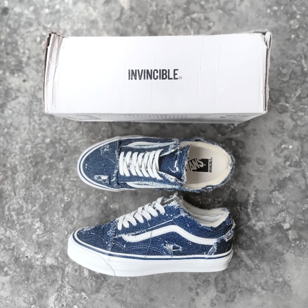 Vans Premium Old Skool Lx Frayed Denim x Invincible