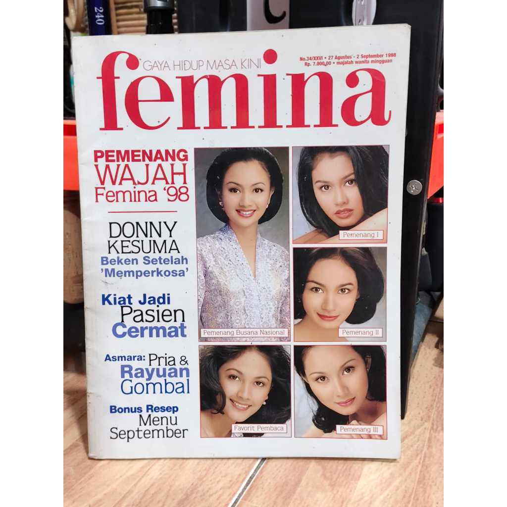 MAJALAH FEMINA LAWAS RAUNG TIDUR WEDDING