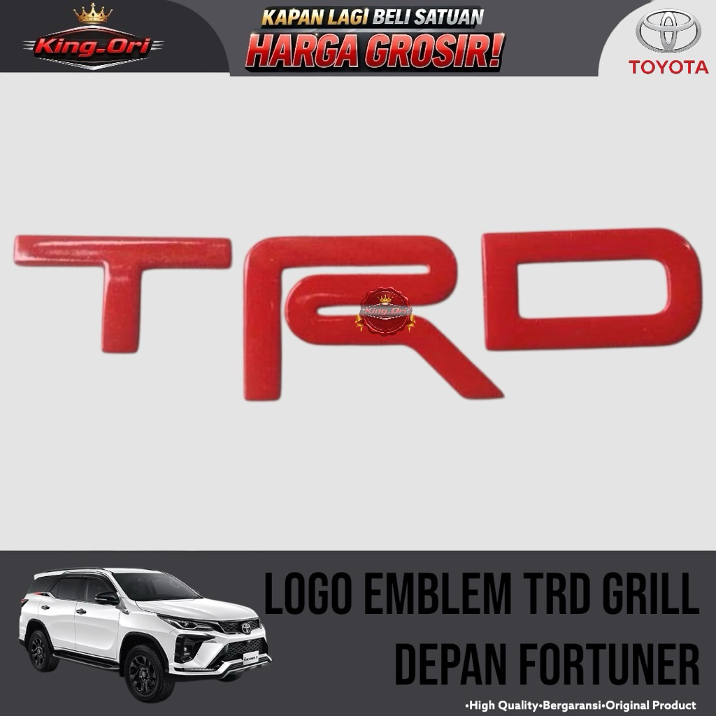 Logo Emblem TRD Grill Depan Fortuner