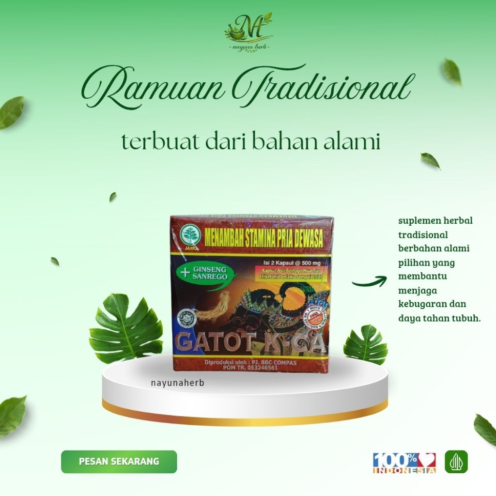 Herbal Stamina Pria Dewasa – Bantu Jaga Kebugaran Tubuh