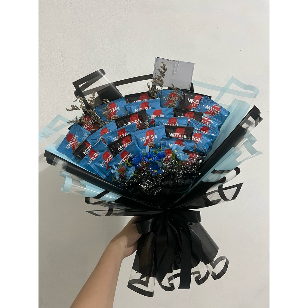 Coffee Bouquet/ Bouquet Kopi/ Bouquet untuk Cowok/ Bouquet untuk Suami/ Buket Kopi/ Bouquet Ulang Ta