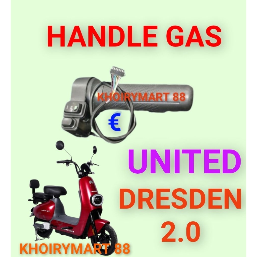 Handle gas United Dresden 2.0 Throttle gas sepeda listrik United Dresden 2.0